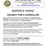 Casual Vacancy on the Parish Council due to the resignation of John Hayton - revised-1